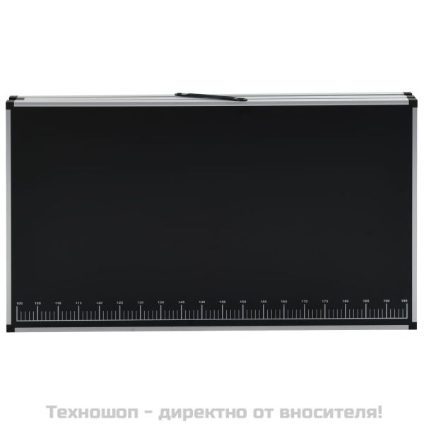 Сгъваема маса за лепене на тапети, МДФ и алуминий, 300x60x78 см