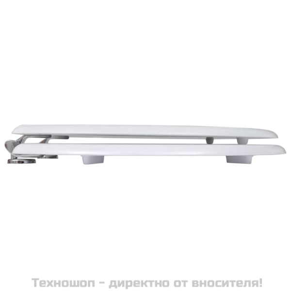 WC тоалетна седалка МДФ капак изчистен дизайн бяла