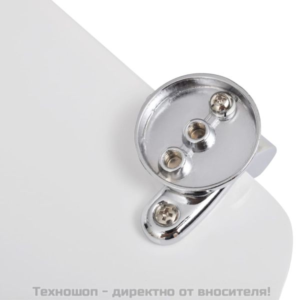 WC тоалетна седалка МДФ капак изчистен дизайн бяла