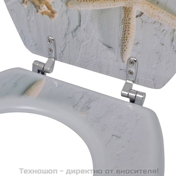 WC тоалетна седалка МДФ капак морски звезди