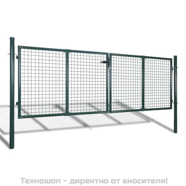 Градинска мрежеста ограда/порта, врата/стена, решетка, 300x75 см