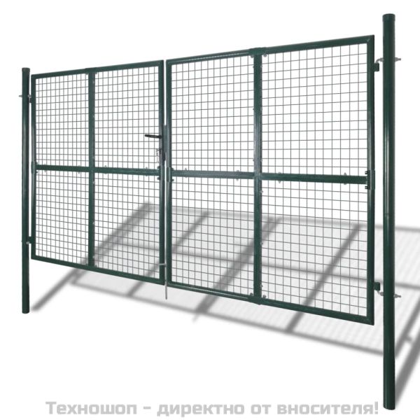 Градинска мрежеста ограда/порта, врата/стенна решетка, 300x175 см
