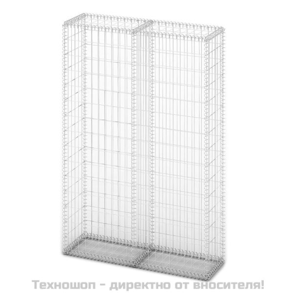 Габион кошница с капаци, поцинкована тел, 150x100x30 см