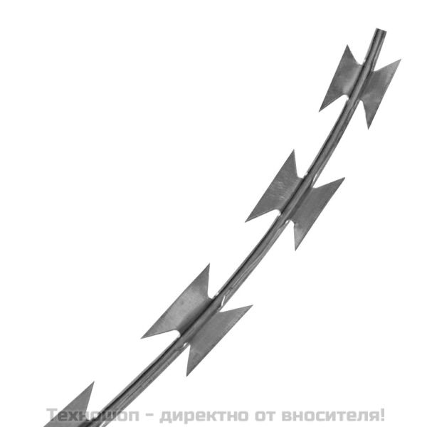 Бодлива тел тип бръснач Концертина, поцинкована стомана, 60 м