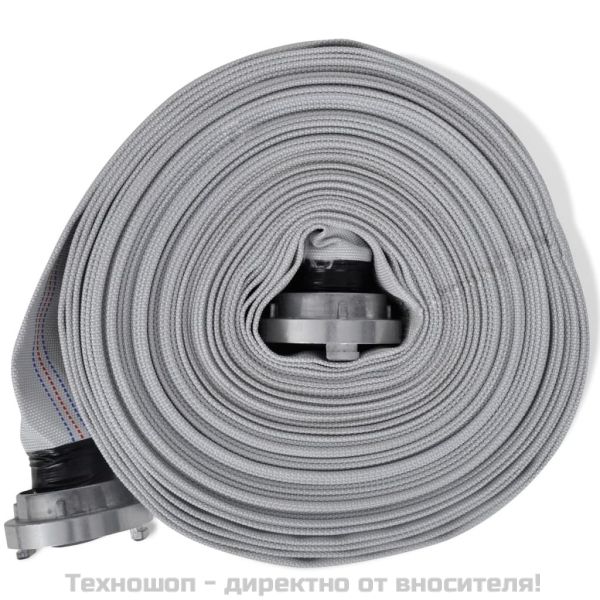 Пожарен шланг плосък маркуч 20 м съединители Щорц тип С 2 инча