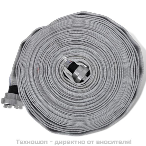 Пожарен шланг плосък маркуч 30 м съединители Щорц тип D 1 инч