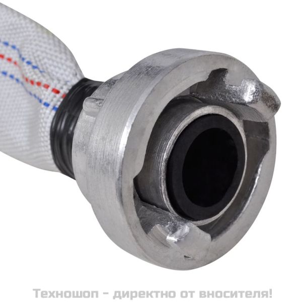Пожарен шланг плосък маркуч 30 м съединители Щорц тип D 1 инч