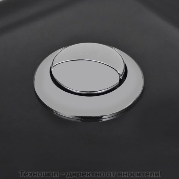 Керамичен моноблок, ъглов, черен