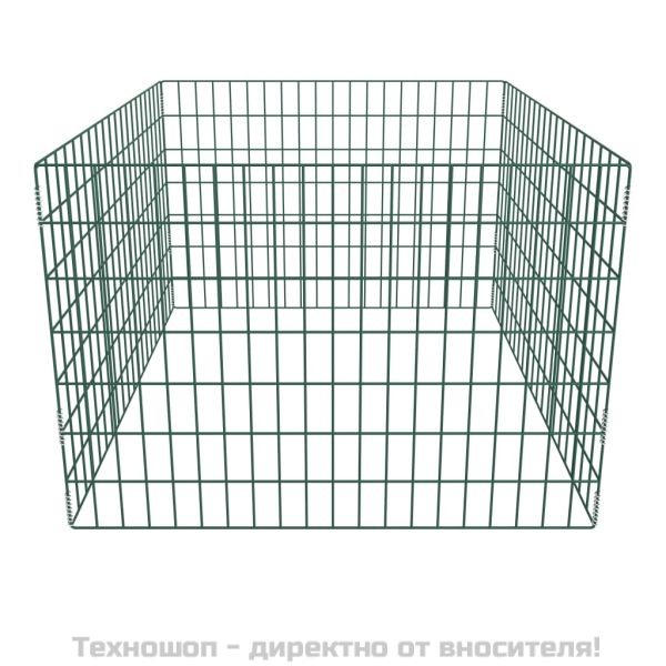 Квадратен мрежест градински компостер, 100x100x70 см