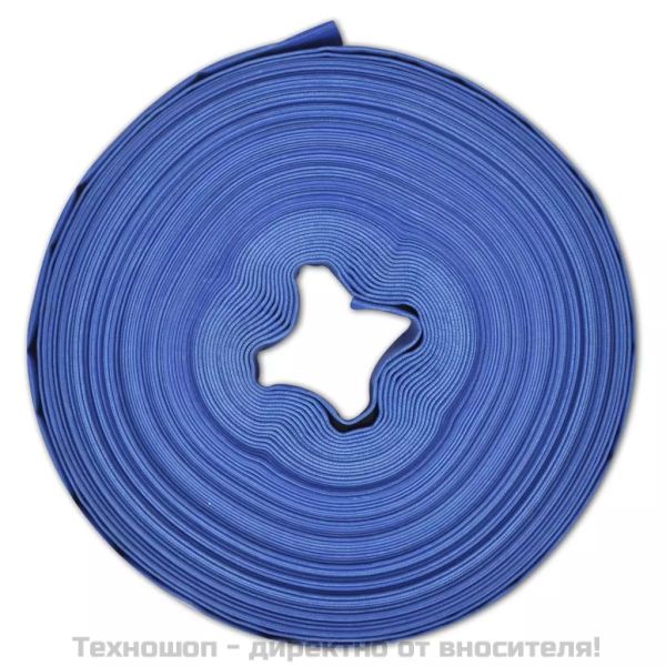 Плосък маркуч 50 м 1" PVC за доставка на вода