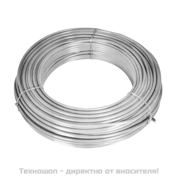 Оградна мрежа с колове и клинове поцинкована стомана 25x0,8 м