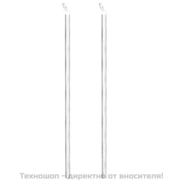 Оградна мрежа с колове и клинове поцинкована стомана 25x0,8 м