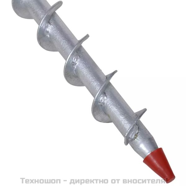 Стойка за чадър с винт 55 см поцинкована стомана