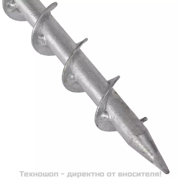 Стойка за чадър с винт 55 см поцинкована стомана