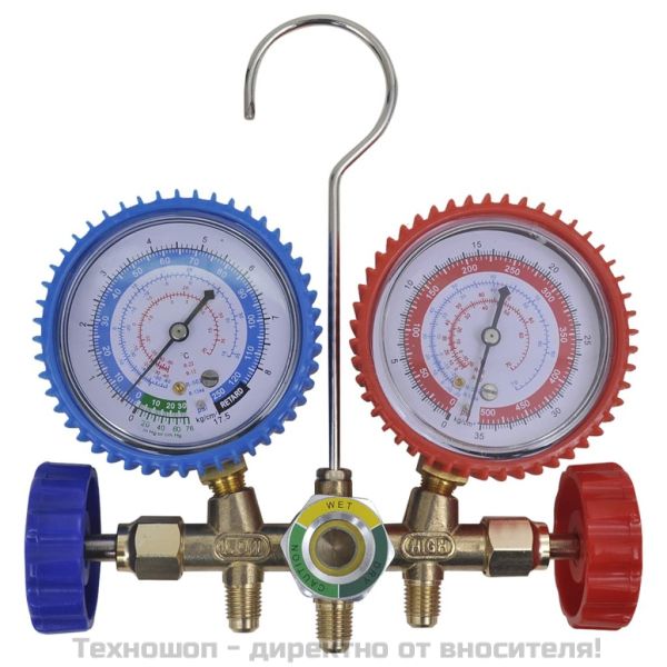 Манометричен блок, двоен, за климатици