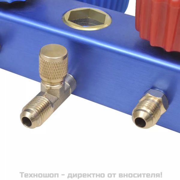 Манометричен блок, двоен, в куфар за инструменти