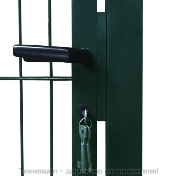 2D Оградна порта (единична) зелена 100x120 см