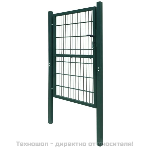 2D Оградна порта (единична) зелена 100x180 см