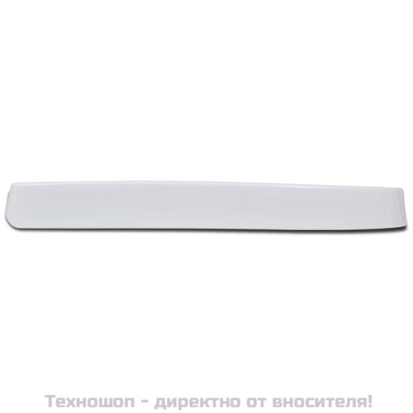 Тоалетна седалка, плавно затваряне, бяла, квадратен дизайн