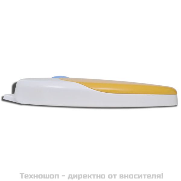 Тоалетна седалка плавно затваряне, бяло и жълто, възрастни/деца