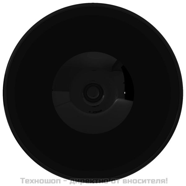 Керамична кръгла мивка за баня, черна