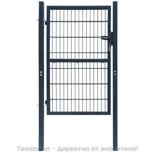 Порта за ограда, стомана, 106x248 см, антрацит