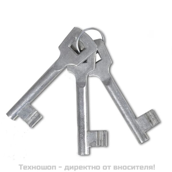 Оградна порта с единична врата 100x100 см, прахово боядисана стомана