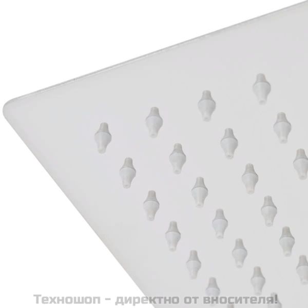 Душ пита, неръждаема стомана, квадратна форма, 30x30 cm