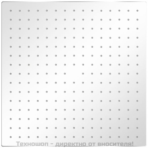 Душ пита от неръждаема стомана, 40x40 cм, квадратна