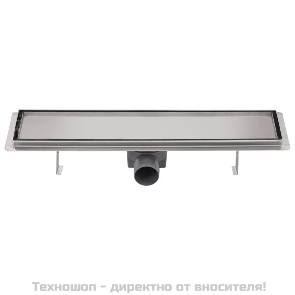 Линеен душ канал, 530x140 мм, неръждаема стомана