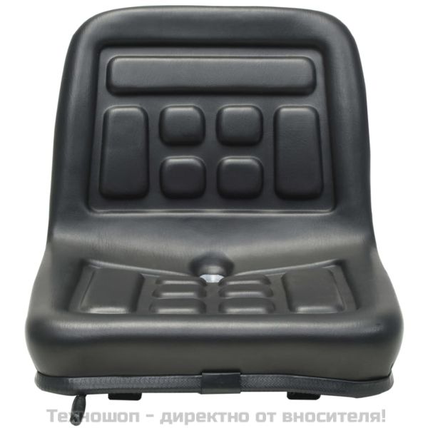 Универсална седалка за трактор, черна