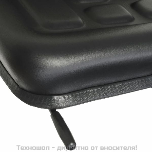 Универсална седалка за трактор, черна