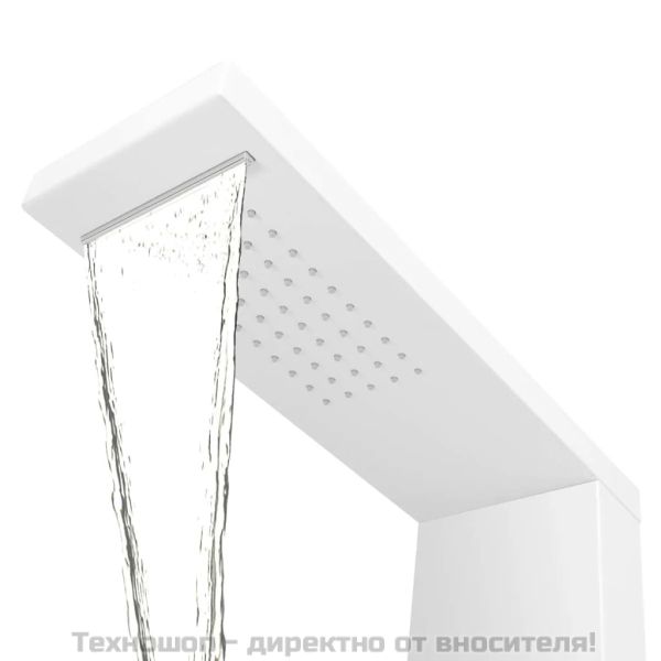 Система душ панел от алуминий, матирано бяло