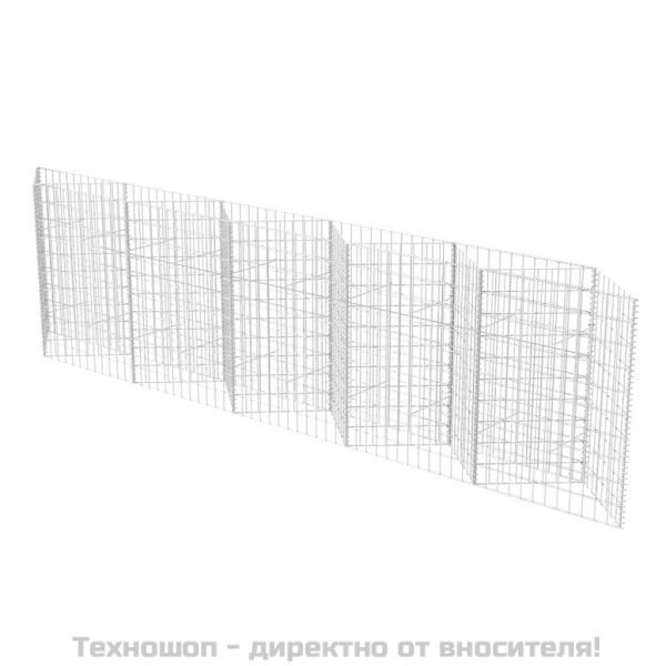 Габионна кошница, поцинкована стомана, 300x30x100 см