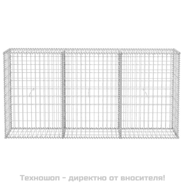 Габионна кошница, поцинкована стомана, 200x30x100 см