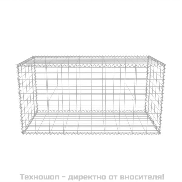Габионна кошница, поцинкована стомана, 100x50x50 см