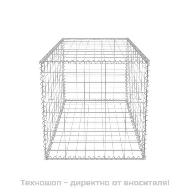 Габионна кошница, поцинкована стомана, 100x50x50 см