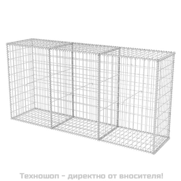 Габионна кошница, стомана, 200x50x100 cм
