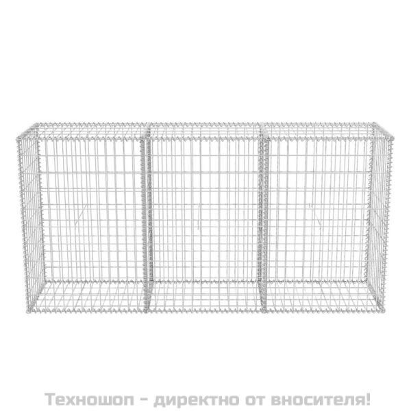 Габионна кошница, стомана, 200x50x100 cм
