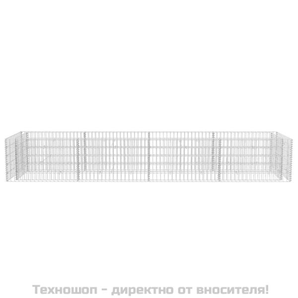 Габион повдигната леха, стомана, 360x90x50 см