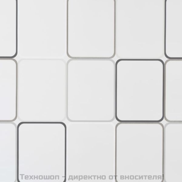 Ролетна щора за баня, 120x240 см, квадрати