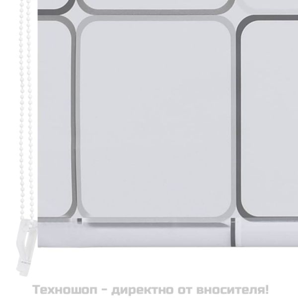 Ролетна щора за баня, 120x240 см, квадрати