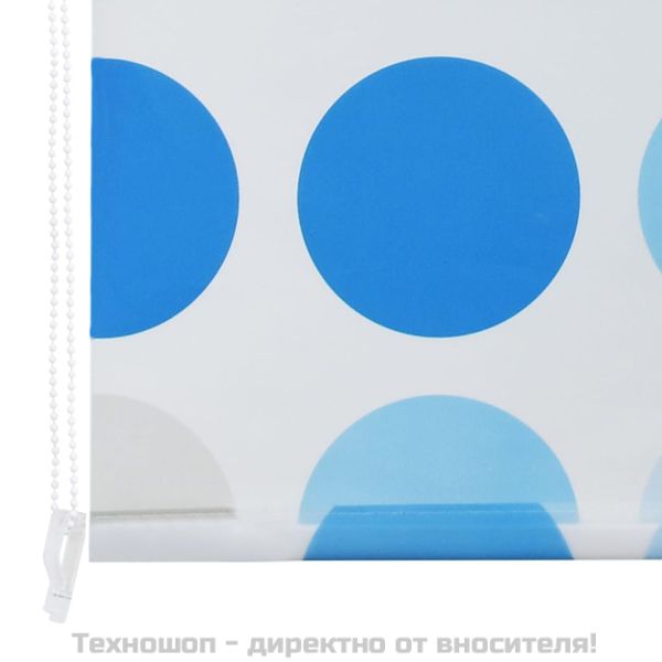 Ролетна щора за баня, 120x240 см, кръгове