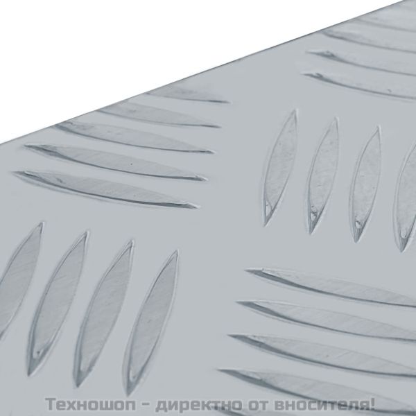 Алуминиева кутия, 48,5x14x20 см, сребриста