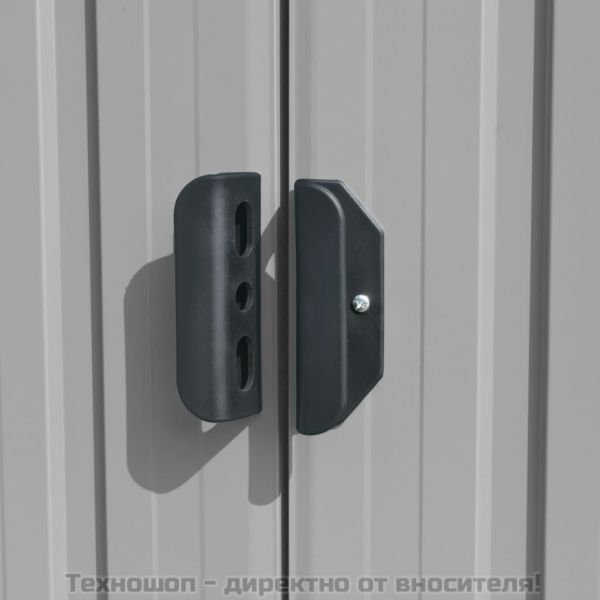 Градинска барака, 257x392x181 см, метал, сива