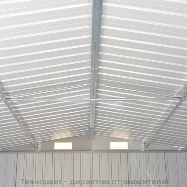 Градинска барака, 257x392x181 см, метал, антрацит