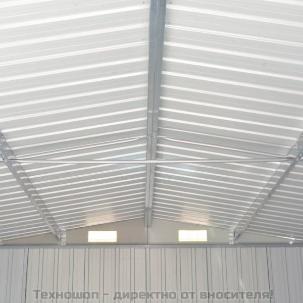 Градинска барака, 257x489x181 см, метал, антрацит