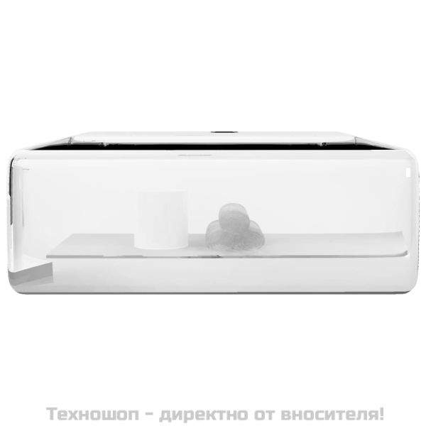 Мивка с преливник, 41x41x15 см, керамична, сребриста