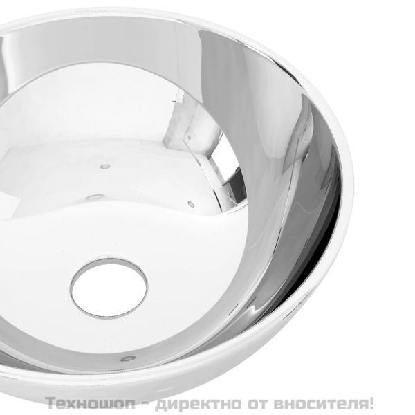 Мивка, 28x10 см, керамична, сребриста