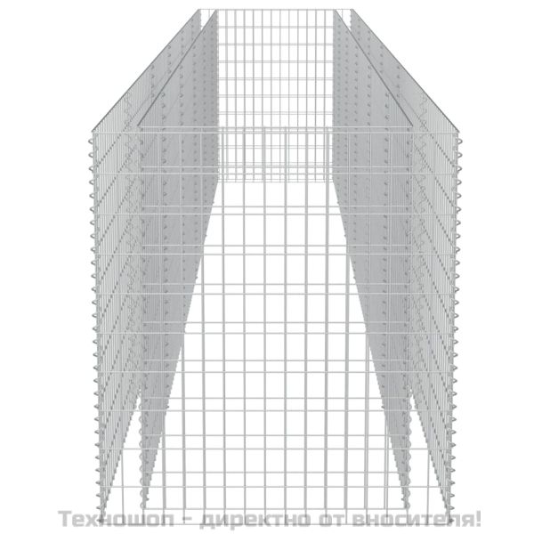 Габион повдигната леха, поцинкована стомана, 540x90x100 cм